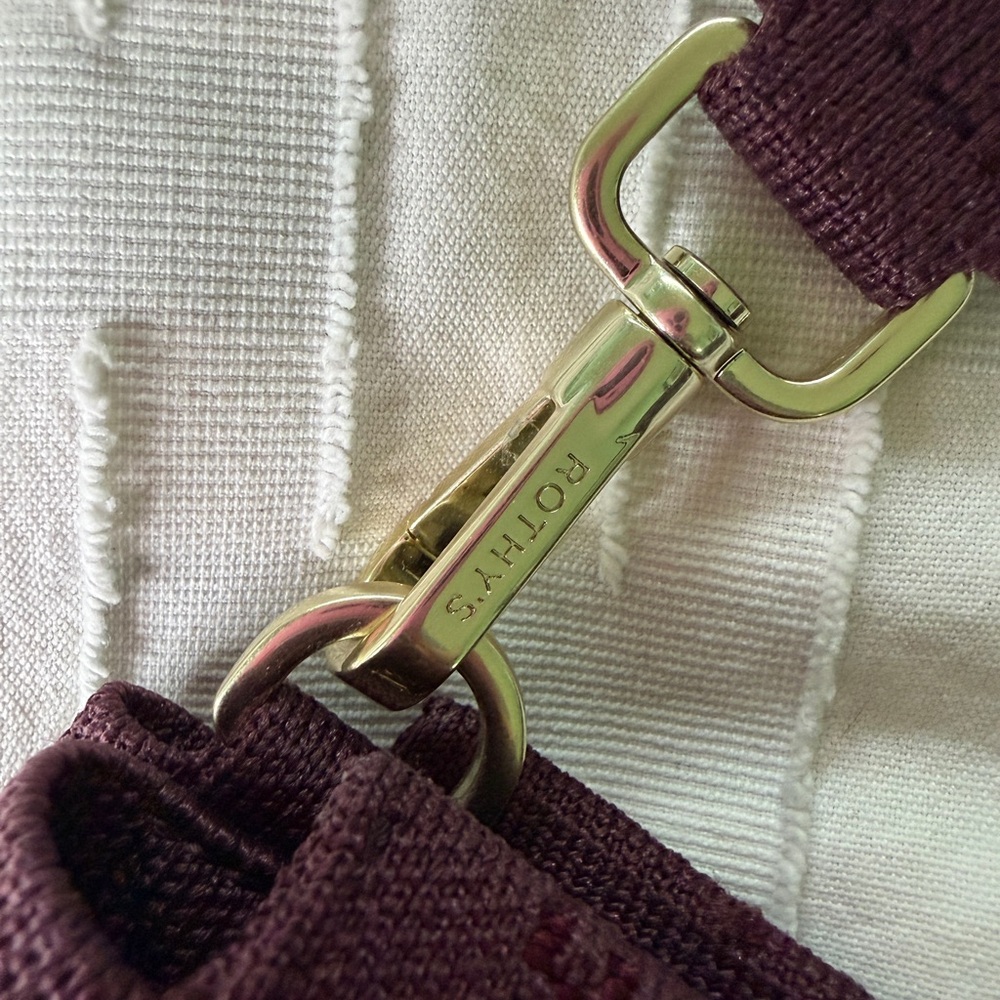Rothy's Deep Burgundy Satchel Classic Handbag - Picture 6 of 6
